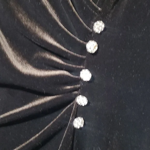 Amanda Lane Brown Velvet Midi Dress - Picture 6 of 6